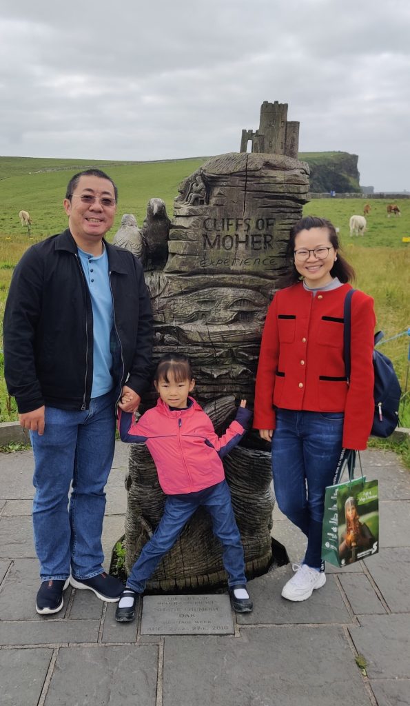 Flora Liu at Ireland, Moher